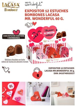 ESTUCHE BOMBONES LACASA MR WONDERFUL 60 GRS