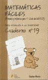 MATEMATICAS FACILES 19, EDUCACION PRIMARIA